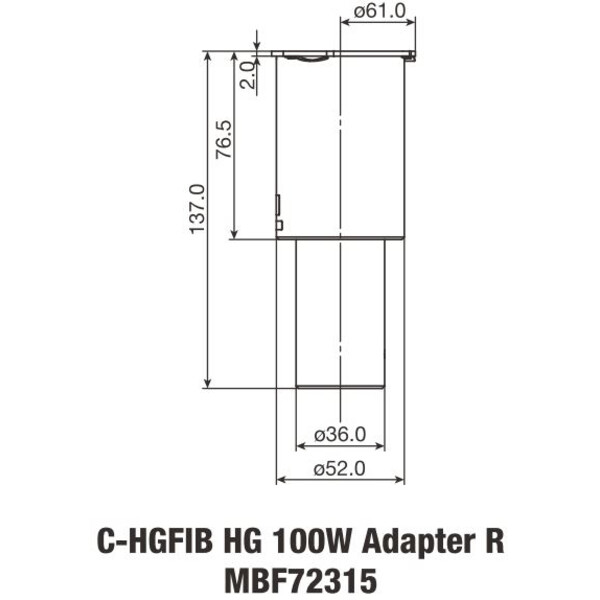 Nikon Adaptateurs C-HGFIB HG 100W ADP Light Fiber
