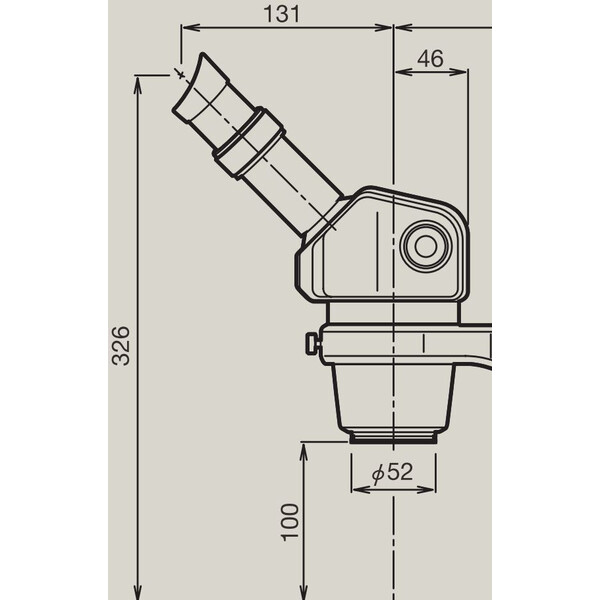 Nikon Zoom-Stereomikroskop SMZ445, bino, 0.8x-3.5x, 45°, FN21, W.D.100mm, Einarmstativ