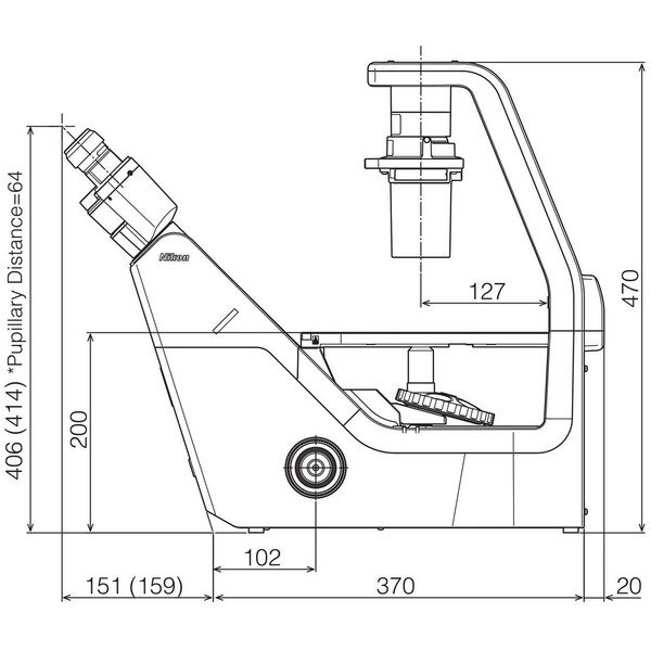 Microscope inversé Nikon Mikroskop ECLIPSE TS2, invers, bino, PH, w/o objectives