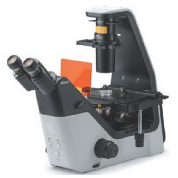Microscope inversé Nikon Mikroskop ECLIPSE TS2, invers, trino, PH, FL, w/o objectives
