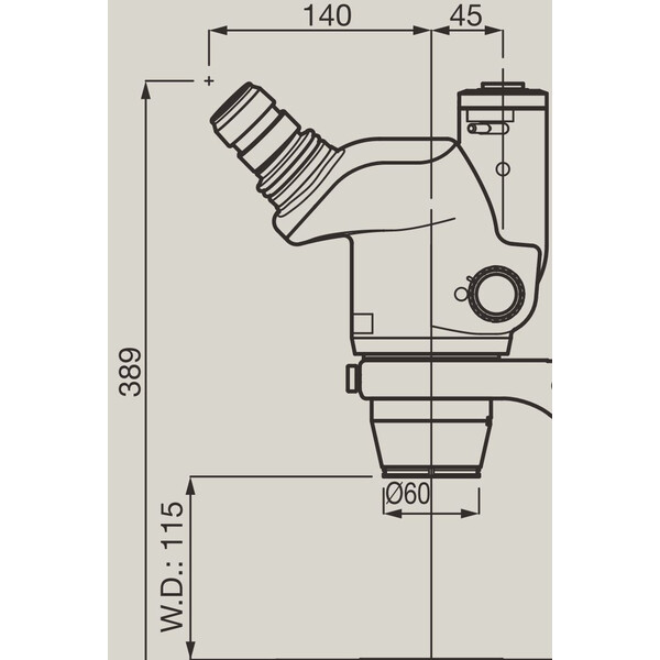 Nikon Zoom-Stereomikroskop SMZ745T, trino, 0.67x-5x,45°, FN22, W.D.115mm, Auf- u. Durchlicht, LED