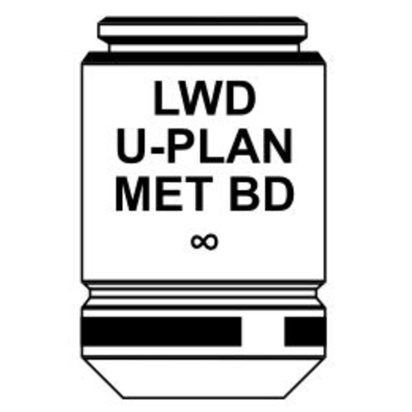 Objectif Optika IOS LWD U-PLAN MET BD objective 10x/0.30, M-1095