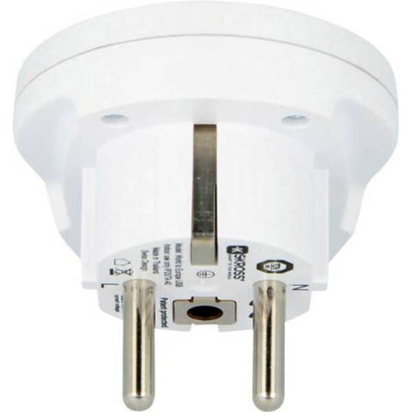 Skross Netzteil Reiseadapter World to Europe mit USB