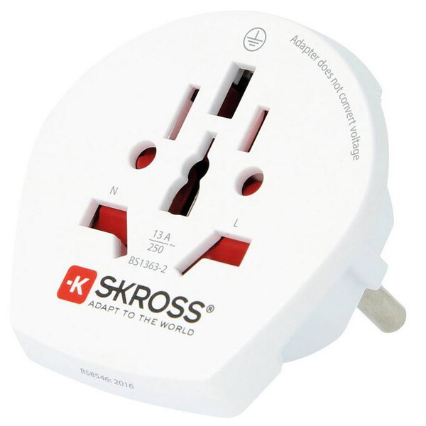 Skross Netzteil Reiseadapter World to Europe