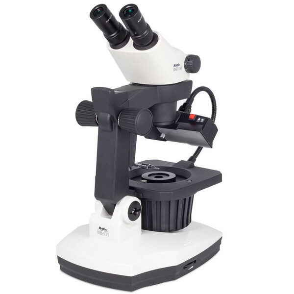 Microscope stéréo zoom Motic GM-161, bino, fluo,  7.5-45x, wd 110mm