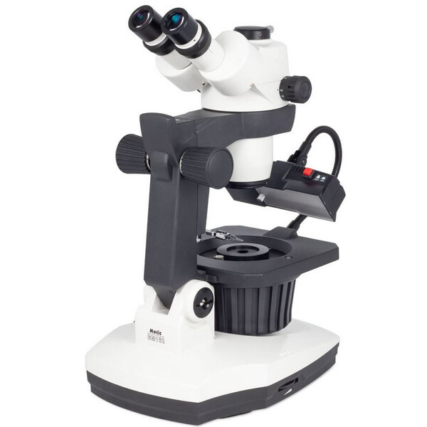 Microscope stéréo zoom Motic GM-168, trino, 7,5-50x, wd 113mm