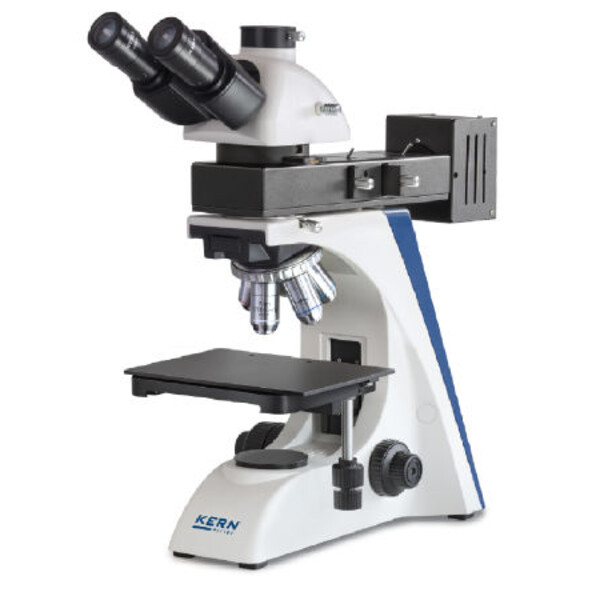 Microscope Kern OKO 178, MET, POL, trino, Inf plan, 50x-1000x, lumière réfléchie/éclairée, HAL, 100W