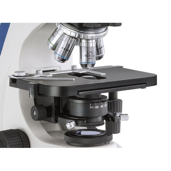 Microscope Kern OKO 178, MET, POL, trino, Inf plan, 50x-1000x, lumière réfléchie/éclairée, HAL, 100W
