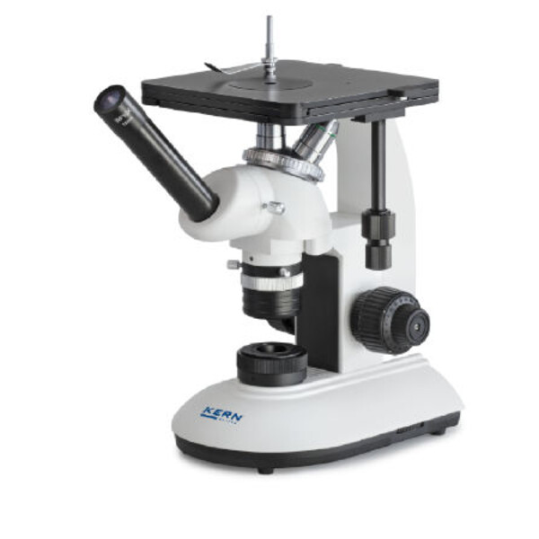 Microscope inversé Kern OLE 161, invers, MET, mono, DIN planchrom,100x-400x, Lumière incidente, LED, 3W