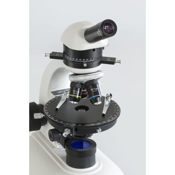 Microscope Kern OPE 118, POL, mono, achro, 40x-400x, montage en surface, HAL, 20W