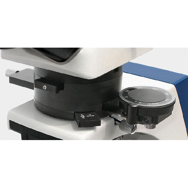 Microscope Kern OPN 182, POL, trino, Inf plan, 40x-400x, Lumière incidente, HAL, 50W