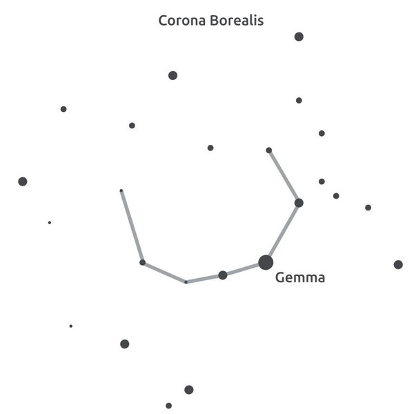 Masketo Masque en polyester Corona Borealis (Couronne boréale)