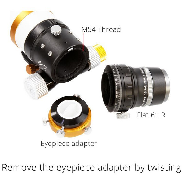 William Optics Adjustable Flattener Reducer Flat61R für ZenithStar 61