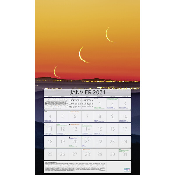 Calendrier Amds édition  Astronomique 2021