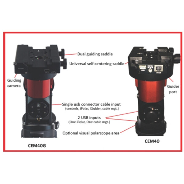 Monture iOptron CEM40G GoTo LiteRoc