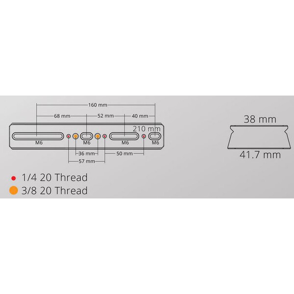 William Optics Prismenschiene DSD 210