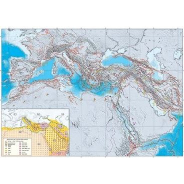 UKGE Carte géodynamique de la Méditerranée