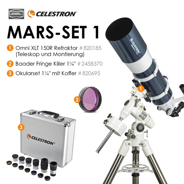 Télescope Celestron AC 150/750 Omni XLT CG-4 Mars-Set