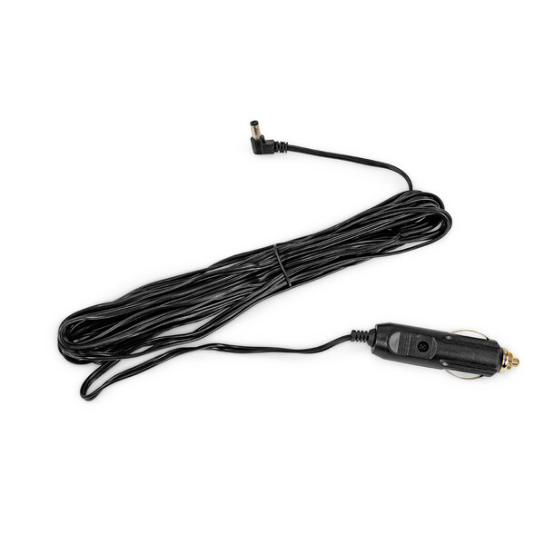 Omegon 12V Autobatterie Kabel (7m) für Kfz Zigarettenanzünderbuchse 5.5x2.5mm für Meade Teleskope