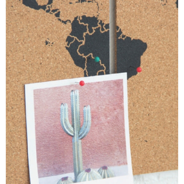 Mappemonde Miss Wood Puzzle Map M - Noir