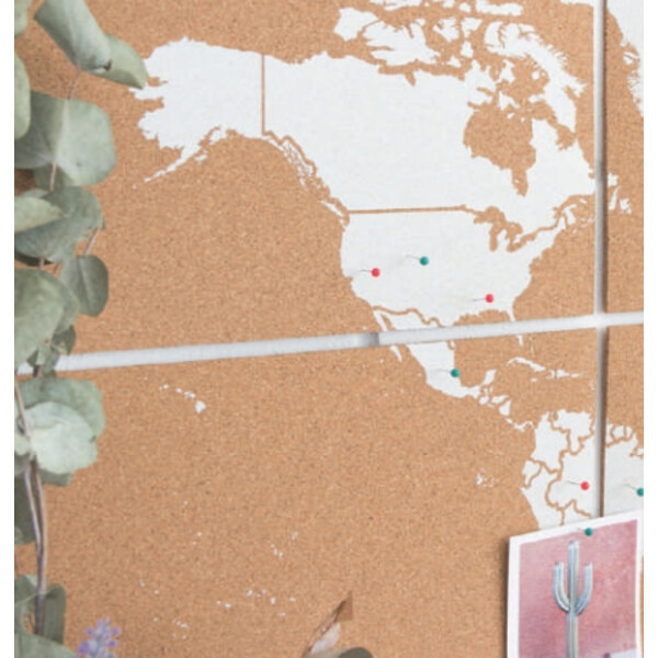 Mappemonde Miss Wood Puzzle Map XL - White