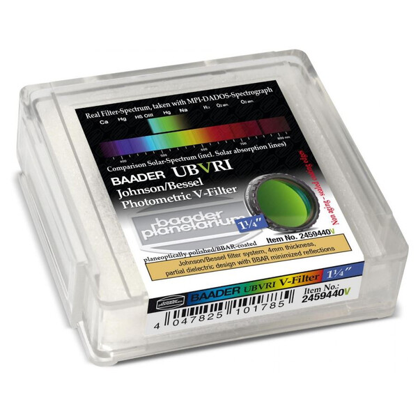 Filtre Baader UBVRI Photometric Johnson/Bessel V-Filter (4mm)