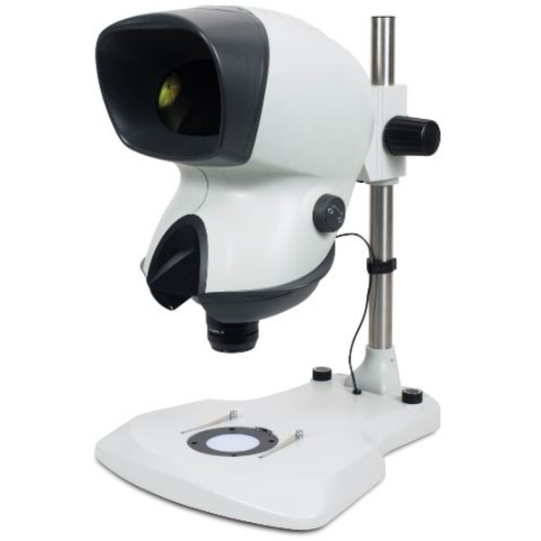 Microscope stéréo zoom Vision Engineering MANTIS Elite-Cam, MHD-TS , Statif à colonne, Lumière transmise et réfléchie, LED,  Caméra, 2MP, uEyeSW, sans Objectifs