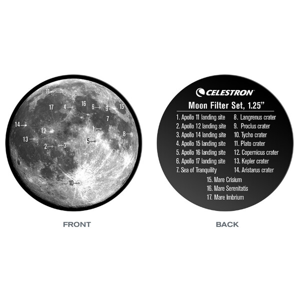 Celestron Ensemble de filtres lunaires 1,25"