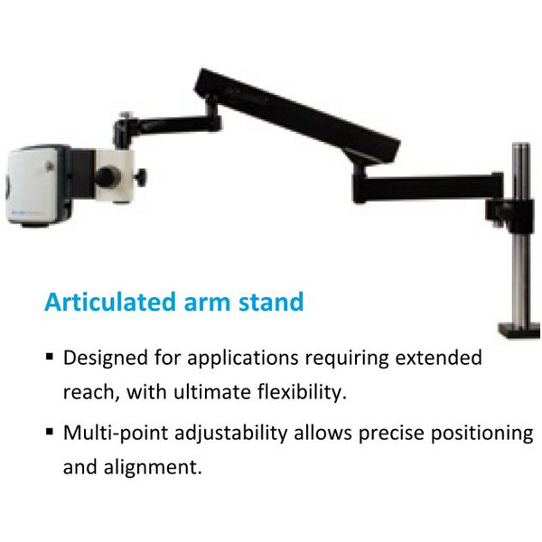 Microscope Vision Engineering EVO Cam II, ECO2CE1, variable articulated arm, LED light, 4 Diopt W.D.245mm, HDMI, USB3, 24" Full HD