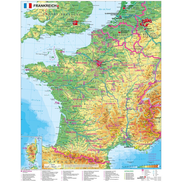 Stiefel Landkarte Frankreich