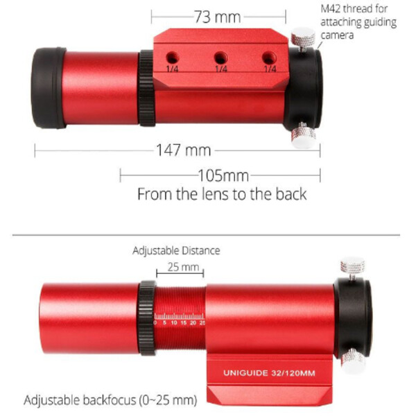 Guidescope William Optics UniGuide 32mm Blue