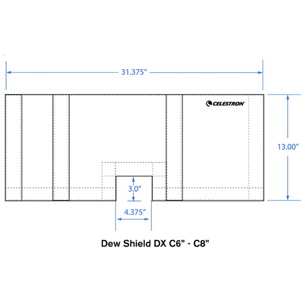 Celestron Flexible Tauschutzkappe DX SC6/SC8