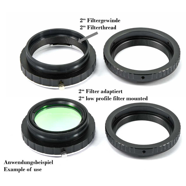 TS Optics Adapter für EF Objektive an Canon EOS R Kameras Filterhalter 2"