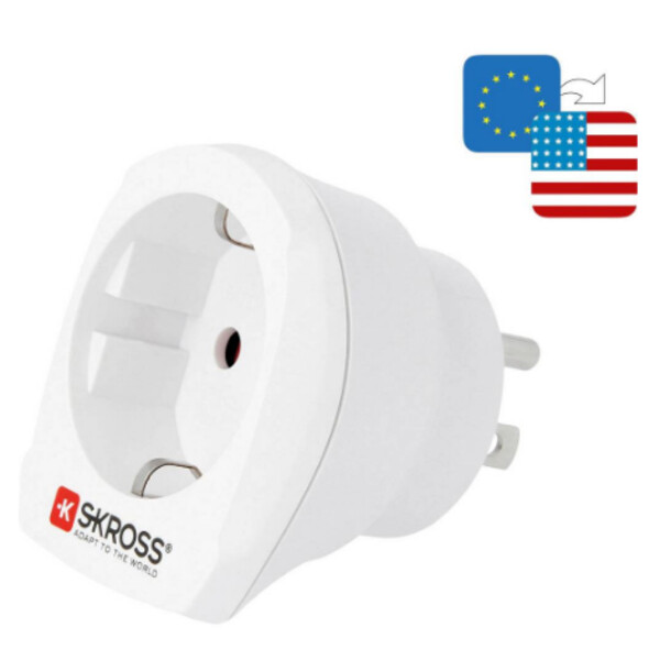 Skross Netzteil Reiseadapter Europe to USA