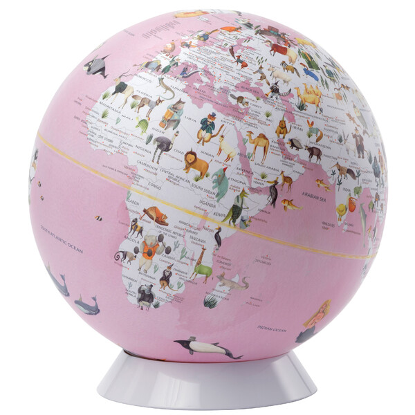 Globe emform Wildlife World Pink 25cm