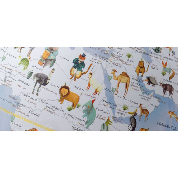 Globe TROIKA Wildlife World Blue 25cm