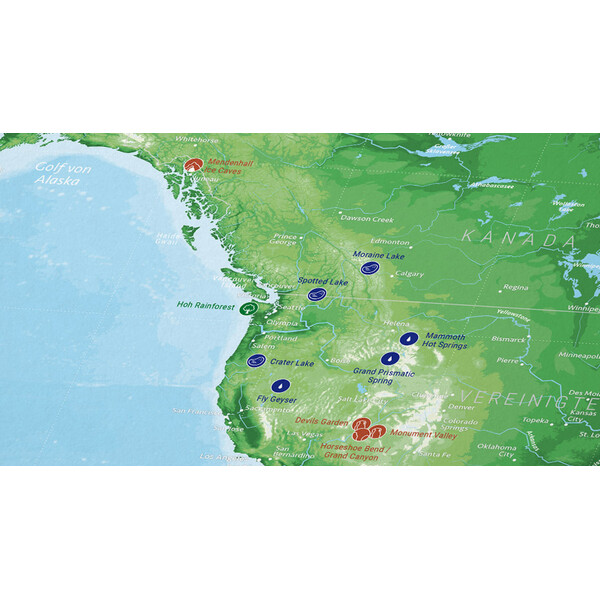 Mappemonde Marmota Maps 99 Naturwunder (200x140)