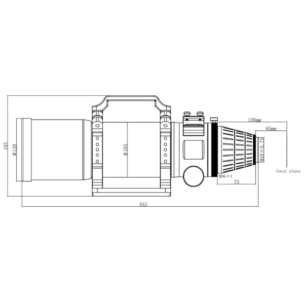 Lunette apochromatique Askar Pro APO AP 90/500 Quintuplet OTA