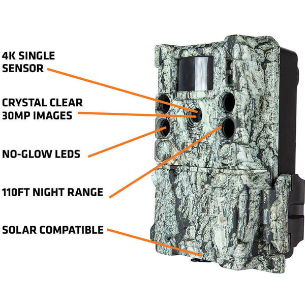 Appareil-photo spécial gibier Bushnell 30MP CORE 4KS Tree Bark Camo No Glow, Box 5L