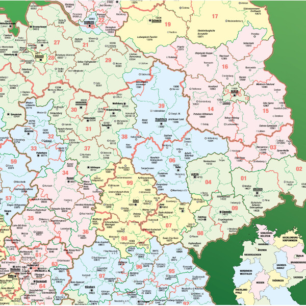 Kastanea Schreibunterlage Deutschland mit Gebietsplaner