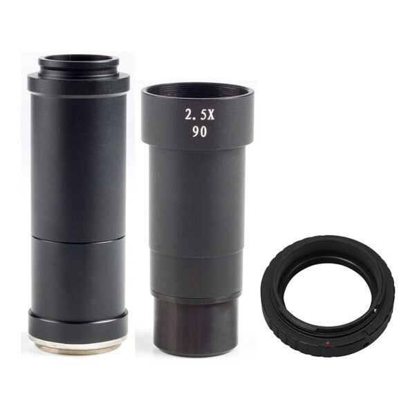 Motic Kamera-Adapter Set 2,5x f. SLR, APS-C Sensor mit T2 Ring für Canon