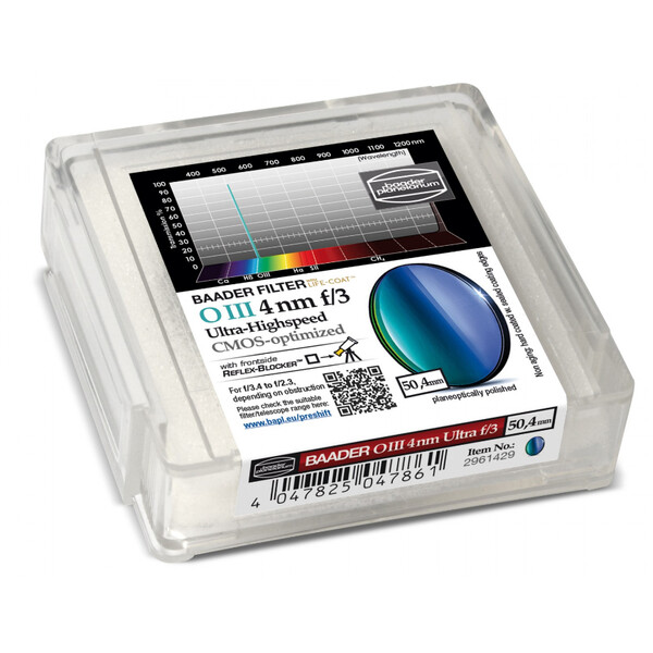 Filtre Baader OIII CMOS f/3 Ultra-Highspeed 50,4mm