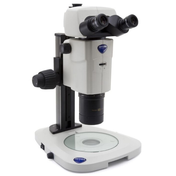 Microscope stéréo zoom Optika SZR-180, trino, CMO, w.d. 60mm, 10x/23, 7.5x-135x, LED, click stop