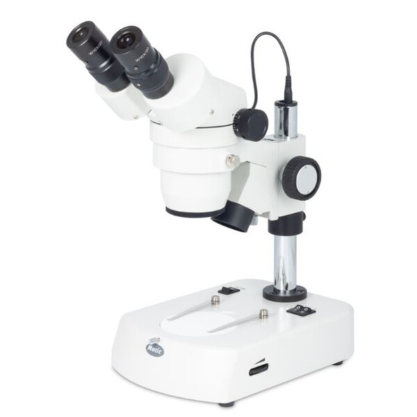 Motic Zoom-Stereomikroskop SMZ140-N2LED, bino, 10x/20, Al/Dl, LED 3W