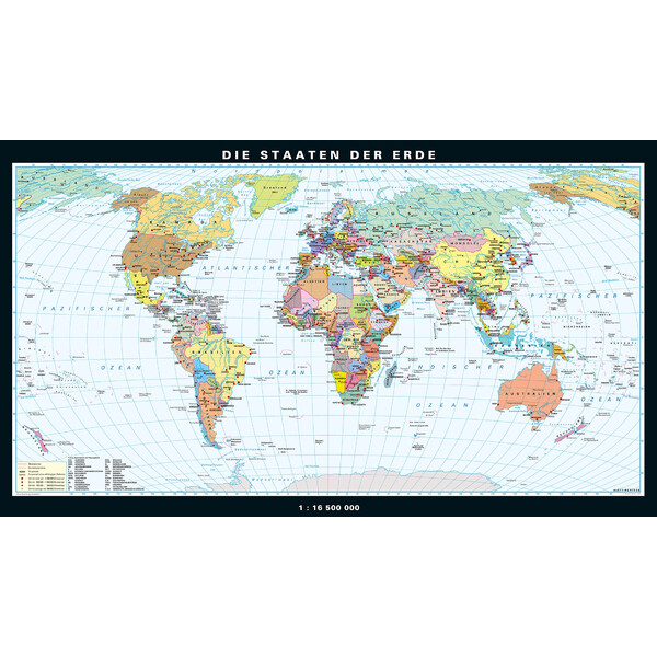 Mappemonde PONS Les États du monde (224 x 128 cm)