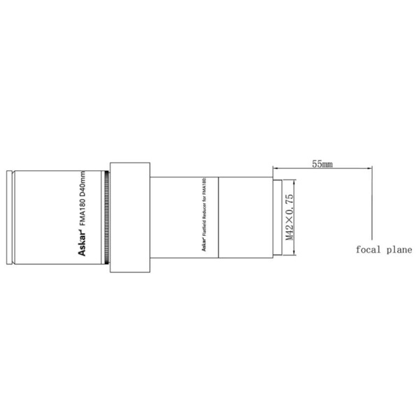 Lunette apochromatique Askar AP 40/180 FMA180 OTA