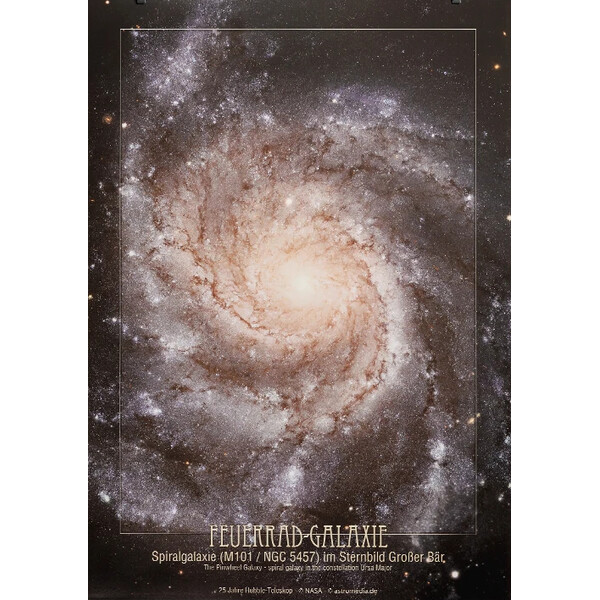 Affiche AstroMedia Die Feuerrad-Galaxie