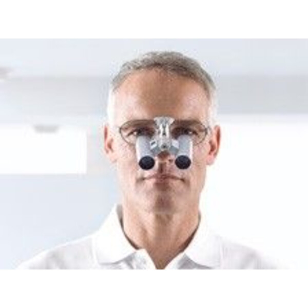 ZEISS Loupe binoculaire système optique K 4,5x/350 avec protection d'objectif pour loupe de tête EyeMag Pro