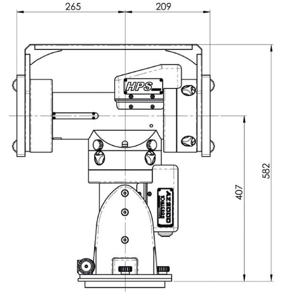 10 Micron Montierung AZ 2000 HPS Combi DT