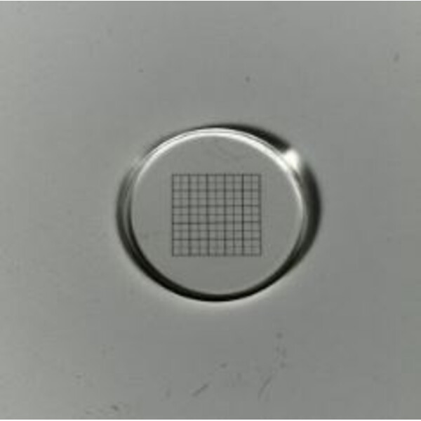 ZEISS Mikrometerstrichplatte Netzmikrometer 10x10/5:10, d=21 mm
